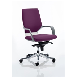 Xenon Executive Chair White Medium Aubergine Back Purple Co