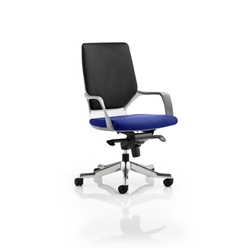 Xenon Executive Chair White Medium Back Serene Colour Seat