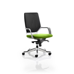 Xenon Executive Chair White Medium Back Swizzle Colour Seat