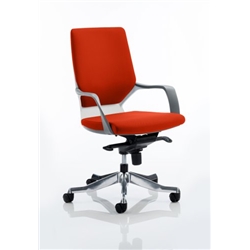 Xenon Executive Chair White Medium Coral Back Pimento Colou