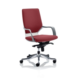 Xenon Executive Chair White Medium Shiraz Back Chilli Colou