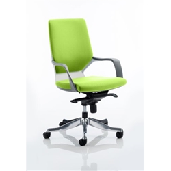 Xenon Executive Chair White Medium Zest Back Swizzle Colour