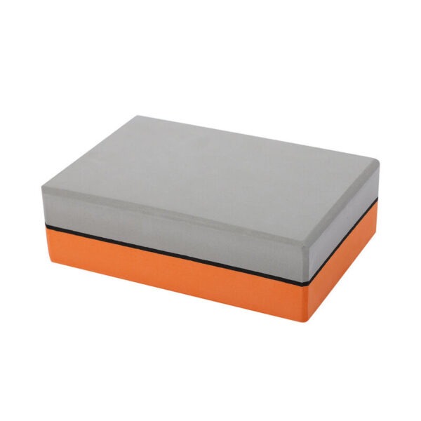 Yoga Block aus Eva Schaum Orange Grau