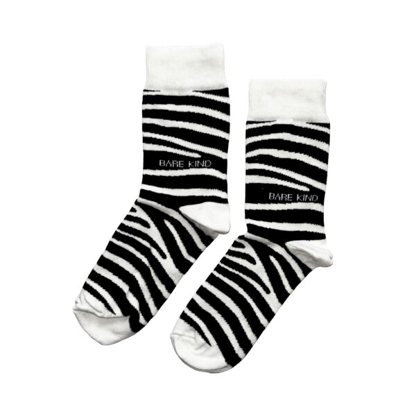 Zebra Print Bamboo Socks | UK Adult 7 11