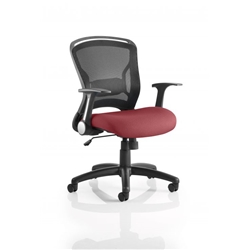 Zeus Task Operator Chair Chilli Colour Seat With Arms K