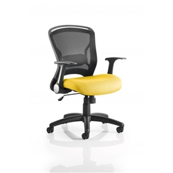 Zeus Task Operator Chair Sunset Colour Seat With Arms - K