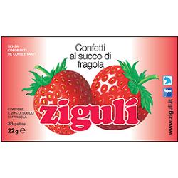 Ziguli caramelle gusto fragola 36 palline