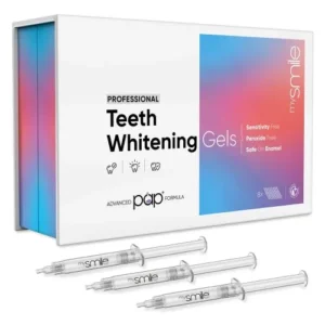 mysmile Teeth Whitening Gel With Advanced PAP Formula Peroxide Free 8 Gel Refills For Sensitivity White Teeth