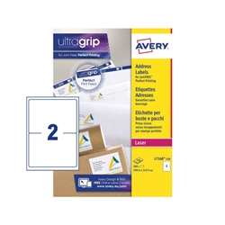 Avery Addressing Labels Laser 1996x1435mm White L7168 250 500 Label