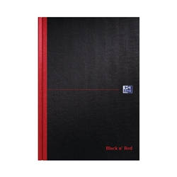 Black n Red Book Casebound 90gsm Narrow Ruled 192pp A4 100080474