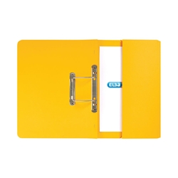 Elba Spring Pocket File Mediumweight Foolscap Yellow Pack of 25